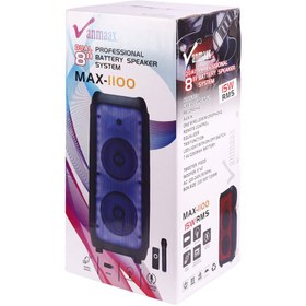تصویر اسپیکر بلوتوثی قابل حمل وان مکس مدل MAX-1100 ا VANMAX-1100 Portable Bluetooth Speaker VANMAX-1100 Portable Bluetooth Speaker