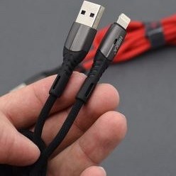 تصویر کابل لایتنینگ هیسکا مدل LX-CA95 طول 1 متر Lightning Cable Hiska LX-CA95