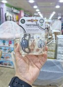 تصویر پستونک دو عددی تویست شیک مشکی و سفید مناسب بدو تولد 