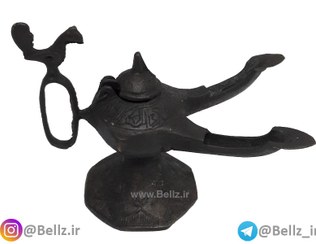 تصویر چراغ پیسوز برنجی ۲ شعله - طرح ۱ 