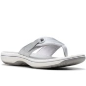 تصویر صندل زنانه کلارکس clarks اصل نقره ای 