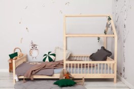 تصویر کلبه تخت نیکان ۸۰×۱۸۰ تخت خواب کودک