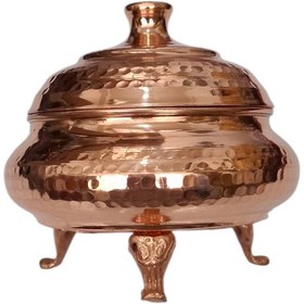 تصویر قندان سه پایه مسی 