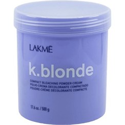 تصویر پودر دکلره روشن کننده قوی مو مدل کا بلوند لاکمه حجم 500 گرم LAKME k.blonde belaching powder advanced 