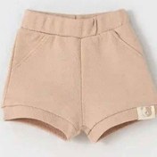 تصویر شلوارک (شورت پادار) نوزادی طرح خرس کارامل نیلی nili 