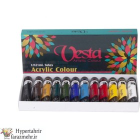 تصویر اکرلیک 12 رنگ وستا 