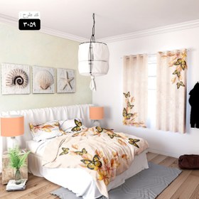 تصویر ست روتختی طرح گل و پروانه برند ایپک 