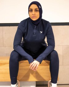 تصویر ست ورزشی زنانه سرمه ایی لارج TULUA Tulua sports set womens