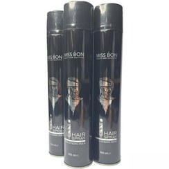تصویر اسپری مو تافت میس بون مشکی حجم 300 میل 