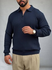 تصویر دورس بافت نیم زیپ 