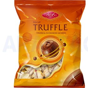 تصویر شکلات ترافل توپی با مغز کرم بیسکوئیت اوکراینی ABK Truffle وزن 165 گرمی 