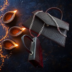 تصویر کیف چرم طبیعی مجلسی مدل لوتوس 