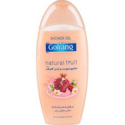 تصویر شامپو صورت و بدن میوه ای انار 400 گرم گلرنگ Golrang Pomegranate Shower Gel 400g