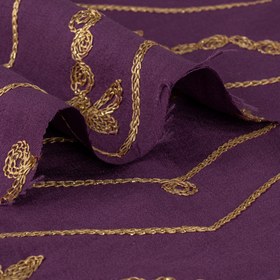 تصویر خامه دوزی بنفش تیره 598 