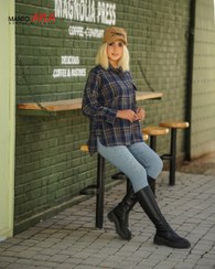 تصویر شکت چهارخونه زرشکی 