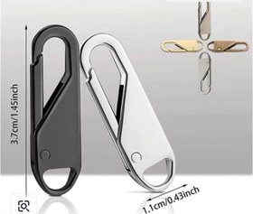 تصویر سرزیپ فلزی - طلایی 