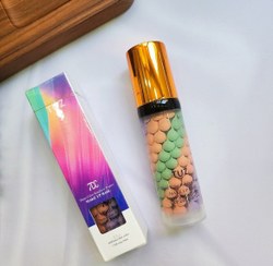 تصویر پرایمر رنگی tuz برطرف کننده قرمزی پوست وکبودی و لک وجای جوش و کک و مک بستن منافذ باز ابرسانی پوست 