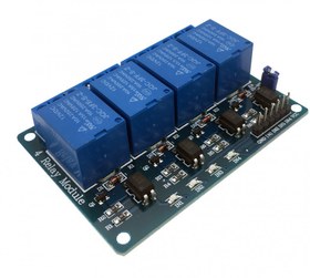 تصویر ماژول رله ۴ کانال ۱۲ ولت با خروجی ۱۰ آمپر 