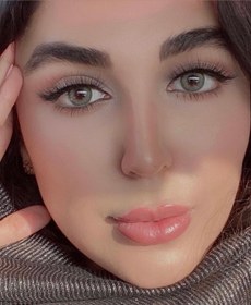 تصویر لنز زیبایی و طبی با دیامتر 14.8 میل رنگ خاکی دهب Dahab Coloured Contact Lenses