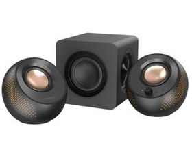 تصویر اسپیکر بی‌سیم و بلوتوث 2.1 کریتیو مدل Pebble X Plus Creative Pebble X Plus 2.1 Dual Mode Desktop Speaker