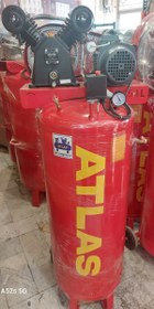 تصویر کمپرسور باد 250 لیتر(الکتروموتور موتوژن) مخزن عمودی - خطی(کتابی) َAir Compressor 250L