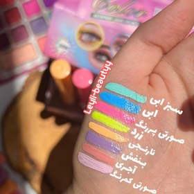 تصویر خط چشم رنگی پاستیلی مدل مویی برند faver beauty با کیفیت عالی در ۸ رنگ جذاب ترند مخصوص میکاپ رنگی بهار و تابستان - بنفش Faver beauty hair style pastel colored eyeliner with excellent quality in 8 attractive trend colors for spring and summer color makeup