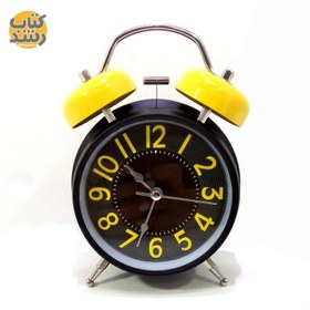 تصویر ساعت زنگدار رومیزی فلزی 