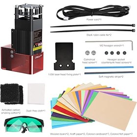 تصویر ماژول لیزری Creality Ender-3 S1 CV-Laser Head 24V 5W Laser Head سازگار با Ender-3 S1/Ender-3 S1 Pro/Ender-3 S1 Plus CNC لیزر حکاکی دستگاه لیزر فوکوس دقیق نقطه ای لیزر جذب دوده چشم P - ارسال 20 روز کاری 