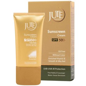 تصویر کرم ضد آفتاب Spf50 بی رنگ مناسب انواع پوست 40میل ژوت(اصل) 