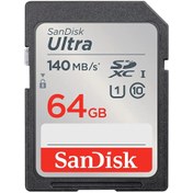 تصویر کارت حافظه SD سندیسک Ultra SDXC UHS- I Card10 U1 ظرفیت 64 گیگابایت 64GB Ultra SDXC UHS- I Card - 140MB/s