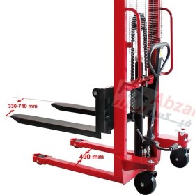 تصویر استاکر دستی 1 تن بیگ رد مدل TRE8310 BIG RED Hand stacker 1 ton MODEL TRE8310