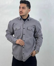 تصویر پیراهن کتان دوجیب مردانه Men's two-pocket linen shirt