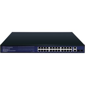 تصویر سوئیچ 24 پورت اینوورس مدل IN-10024GP-2C Rackmount 