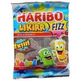 تصویر پاستیل شکری مدل Likirr Fizz هاریبو 80گرم Haribo 01686