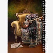 تصویر دفتر نت موسیقی 100 برگ خندالو طرح سه تار 