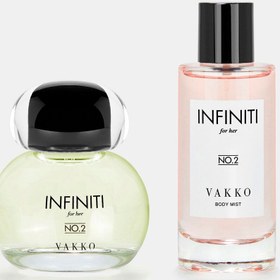 تصویر عطر واکو اورجینال Vakko M400256588 Infiniti For Her Set of 2 No2(EDP B.MIST) 