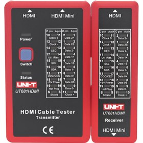 تصویر تستر کابل شبکه یونیتی مدل ut681 HDMI UNI-T UT681 HDMI Cable Tester