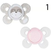 تصویر پستانک ارتودنسی 2عددی 0تا6 ماه فیزیو فورما دخترانه چیکو Chicco Chicco PhysioForma Comfort Baby Girl Pacifier 0-6 Months, 2-Pack Code : 7493111