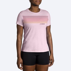 تصویر تیشرت ورزشی زنانه بروکس مدل Brooks Women's Distance Short Sleeve 