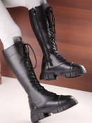 تصویر بوت زنانه لژ ۵ سانت کد F33 سایز ۳۷ تا ۴۰ رنگ مشکی 