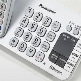 تصویر گوشی تلفن بی سیم پاناسونیک مدل KX-TGE272 ا Panasonic KX-TGE272 Cordless Phone Panasonic KX-TGE272 Cordless Phone