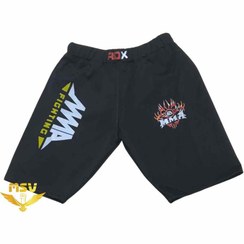 تصویر شورت رزمی و MMA آر دی ایکس رنگ سیاه 