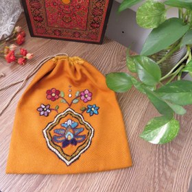 تصویر کیسه ترنج پته دوزی کیسه هدیه سنتی