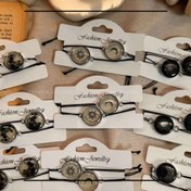 تصویر ست دستبند ماه و خورشید خورشید با کاسه رزین 