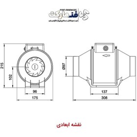 تصویر فن بین کانالی لاین ونت دمنده سری VLN 