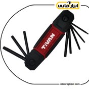 تصویر آچار آلن ستاره‌ای تیوان مدل FT8 مجموعه ۸ عددی 