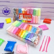 تصویر خمیر کلی ۲۴ رنگ با ابزار 