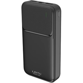 تصویر پاور بانک لیتو Leitu LP-41 ظرفیت 20000 میلی آمپر با توان 22.5w خروجی Power bank 20000 Mah Leitu model LP-41 22.5w