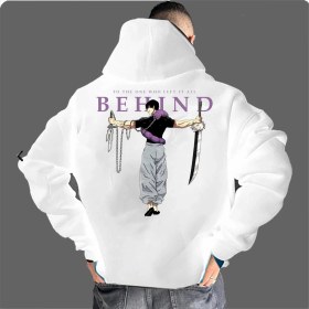 تصویر هودی انیمه مشکی سایز XXL 