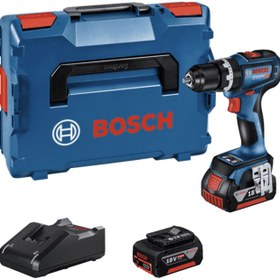 تصویر دریل شارژی 18 ولت دو باتری بوش GSB 18 V-90 C gsb 18v-90 c Bosch